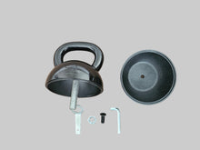Load image into Gallery viewer, Omnibell Adjustable Steel Hard Style Kettlebell – 12-32kg E-coated in Gloss Black
